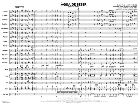 Agua de Beber (Water to Drink) - Conductor Score (Full Score)