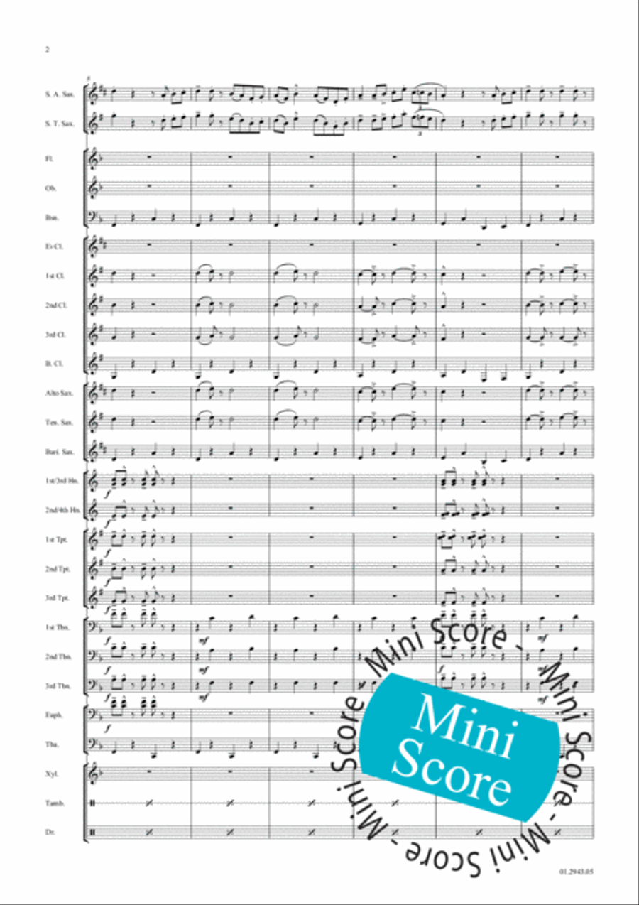 Yakety Sax Concert Band scores gallery preview page 9