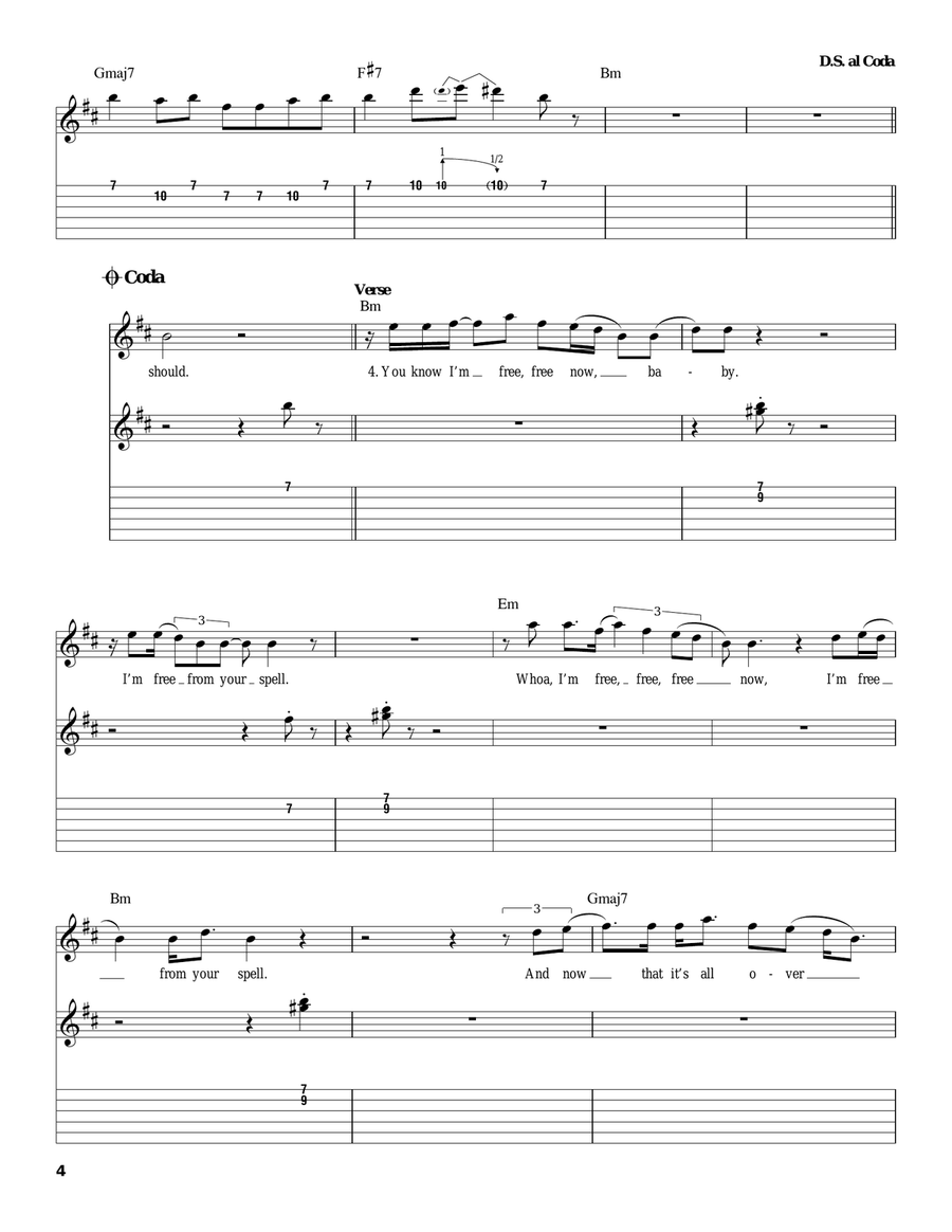 The Thrill Is Gone Electric Guitar scores gallery preview page 4