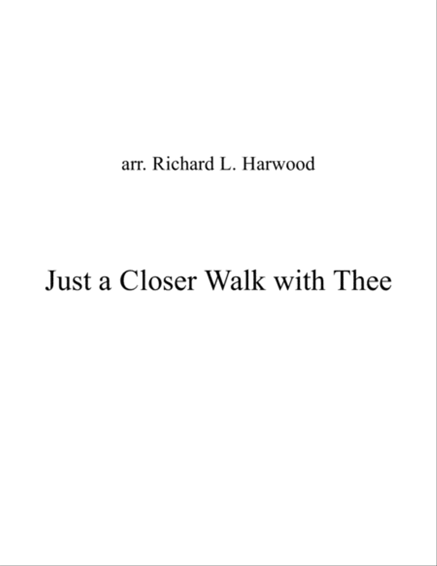 Just a Closer Walk With Thee Piano Solo scores gallery preview page 1