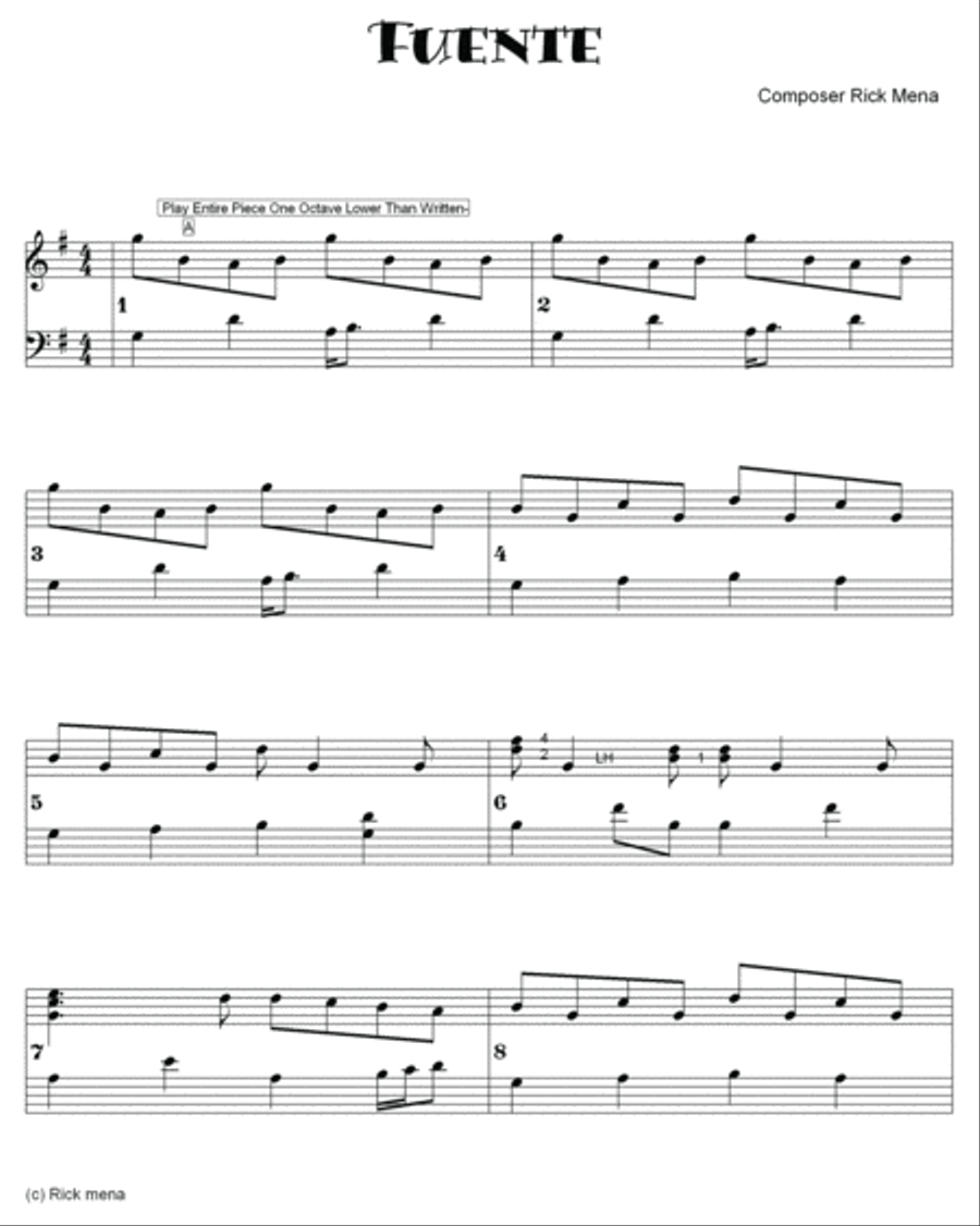 Fuente Piano Solo scores gallery preview page 2
