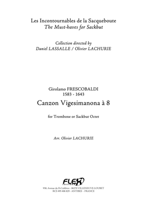 Book cover for Canzon Vigesimanona a 8