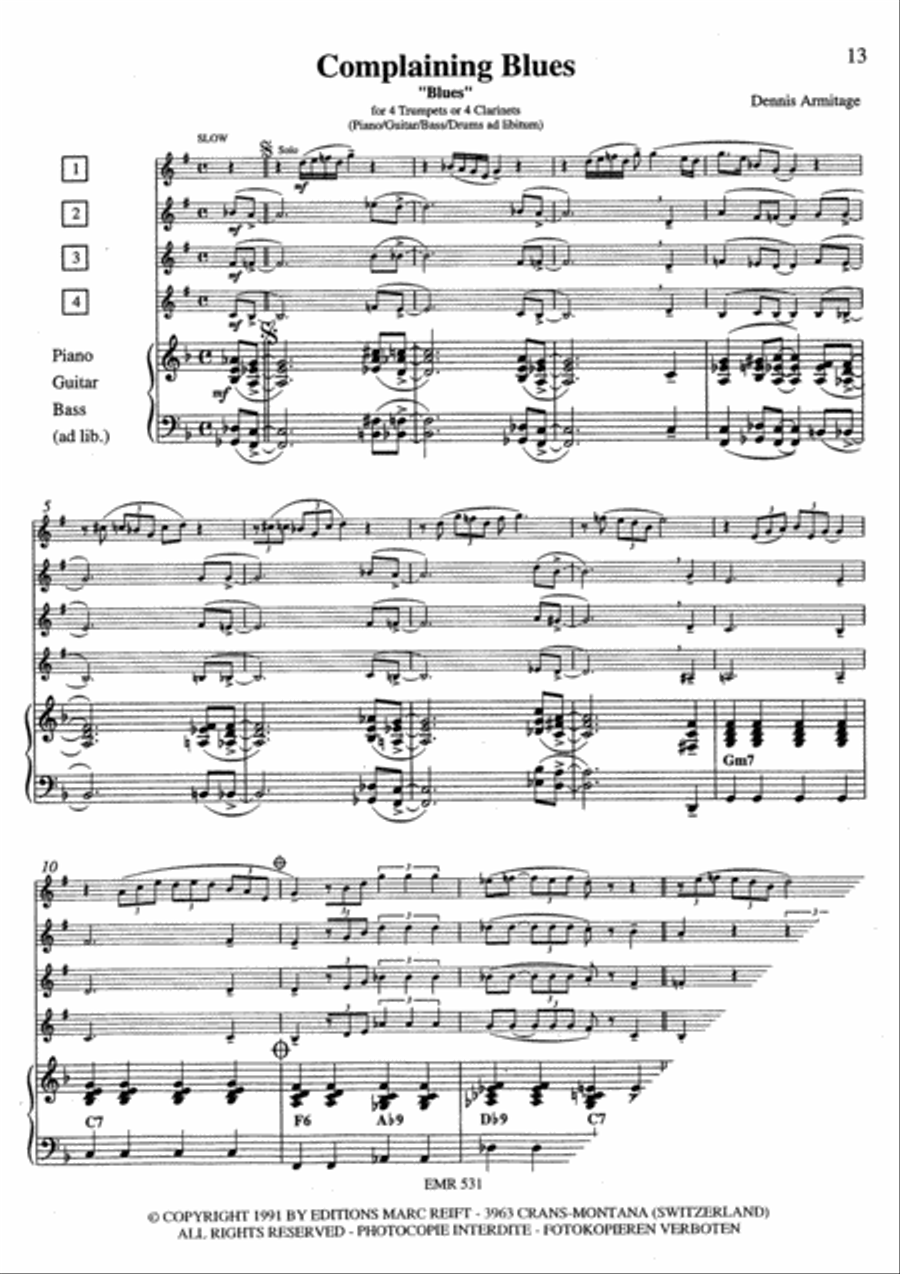 5 Jazzinations Euphonium Quartet scores gallery preview page 5