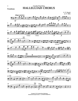 Book cover for Hallelujah Chorus - Trombone (B.C.)