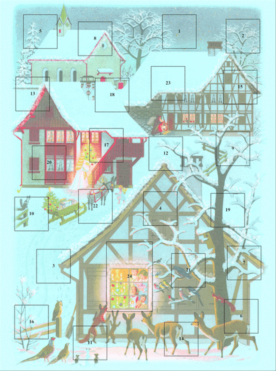 Adventskalender zu Chomed Chinde mir wand singe Calendars & Post-Its scores gallery preview page 1