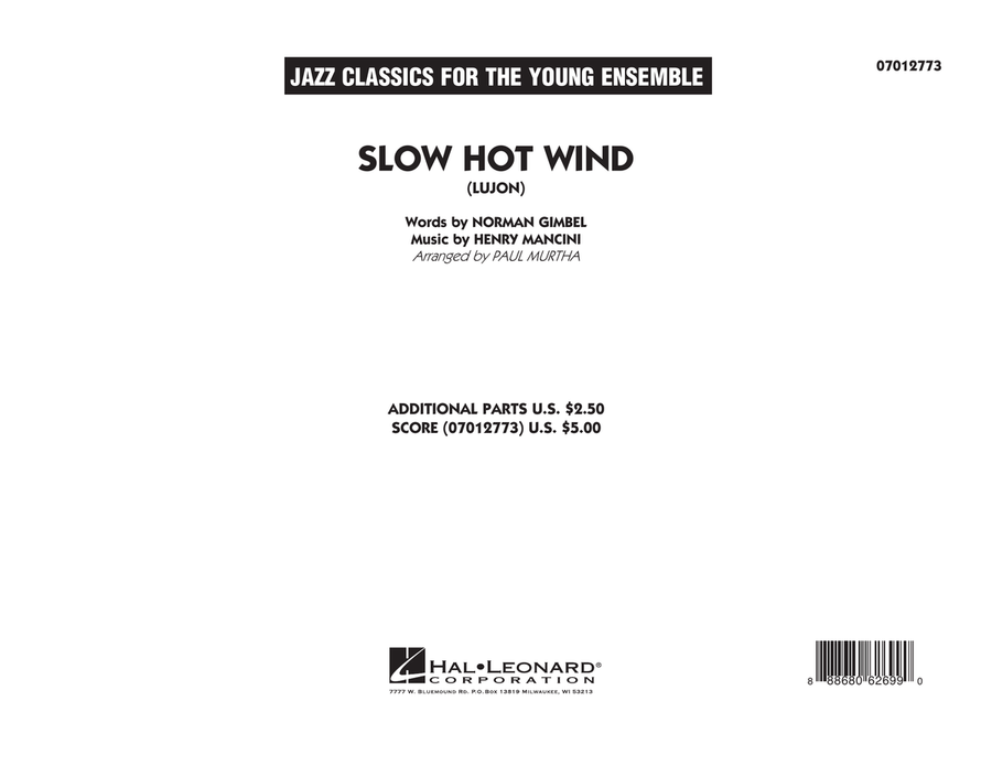 Slow Hot Wind (Lujon) - Conductor Score (Full Score) Jazz Ensemble scores gallery preview page 1