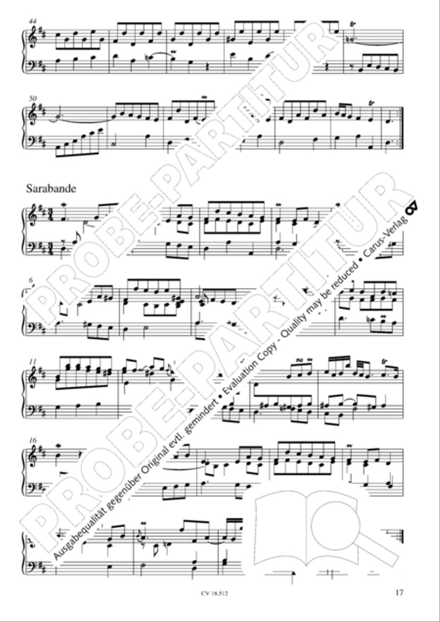 Six Suites Six Suites Harpsichord scores gallery preview page 18
