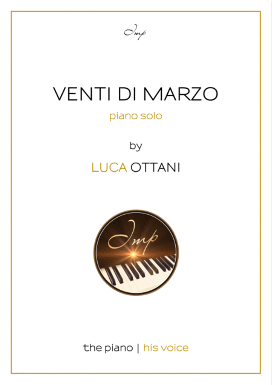 Venti di marzo (March Winds) - Luca Ottani Piano Solo scores gallery preview page 1