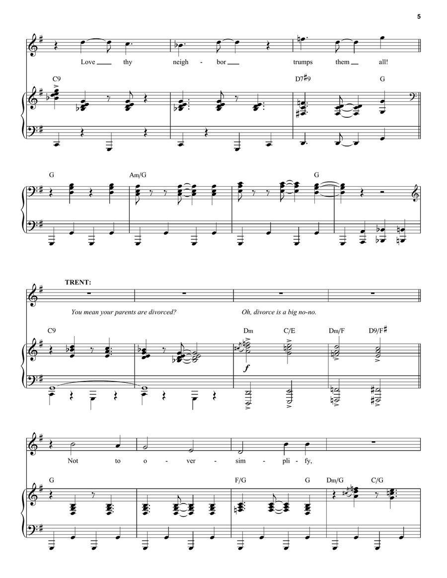 Love Thy Neighbor (from The Prom: A New Musical) Voice scores gallery preview page 5