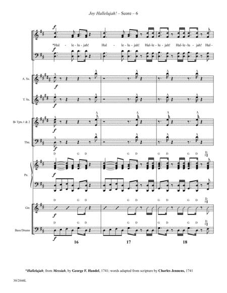 Joy Hallelujah! - Instrumental Ensemble Score and Parts