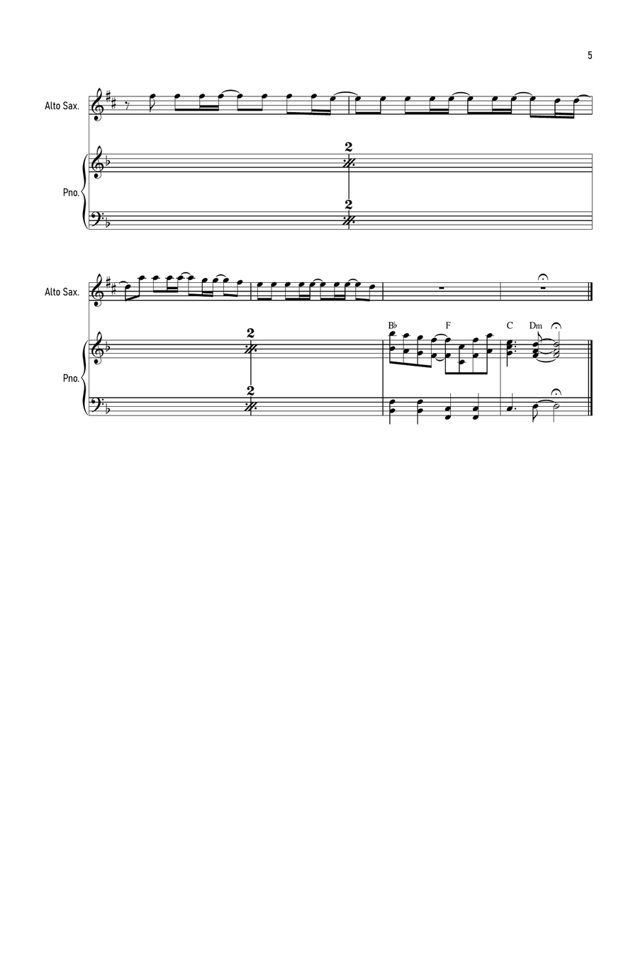 Anti-hero Anti-hero Alto Saxophone scores gallery preview page 5