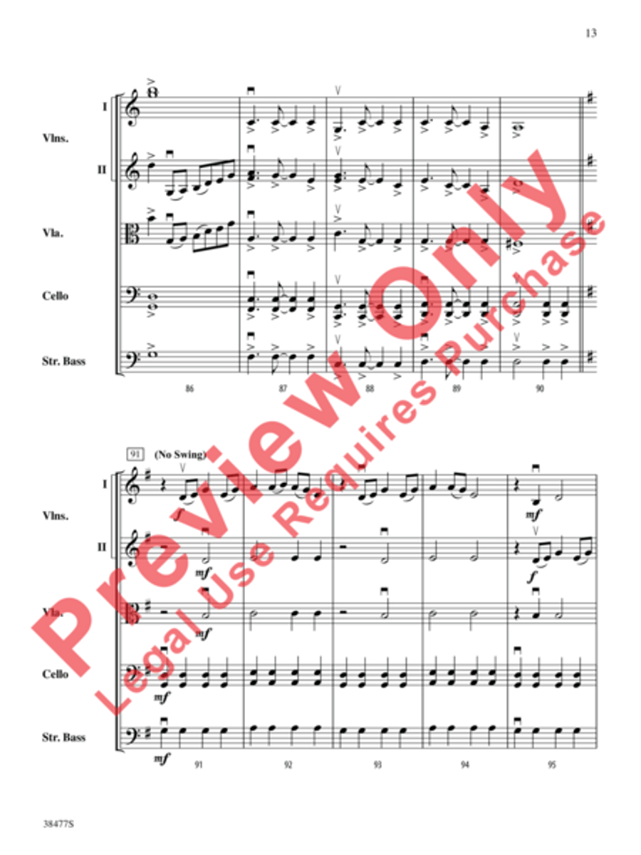 Western Skies Western Skies String Orchestra scores gallery preview page 14