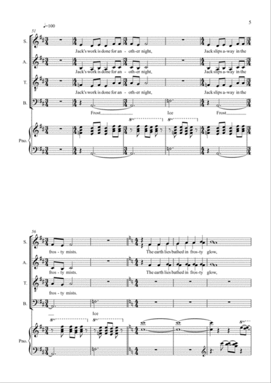 Keeper Of The Cold 4-Part scores gallery preview page 5