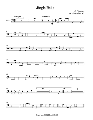 Jingle Bells for tuba and piano (easy)