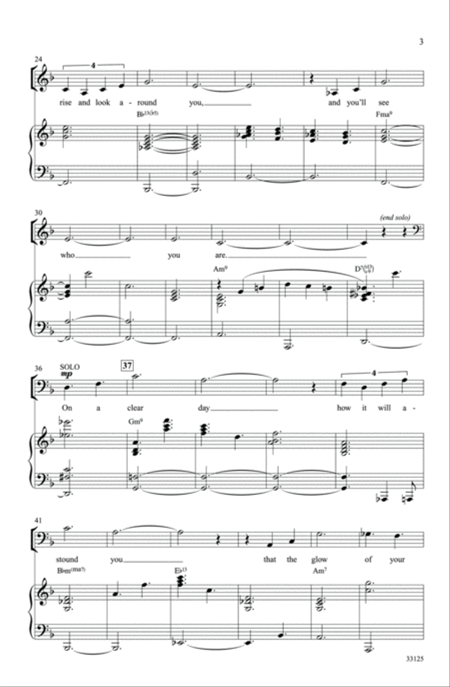 On a Clear Day 4-Part scores gallery preview page 22
