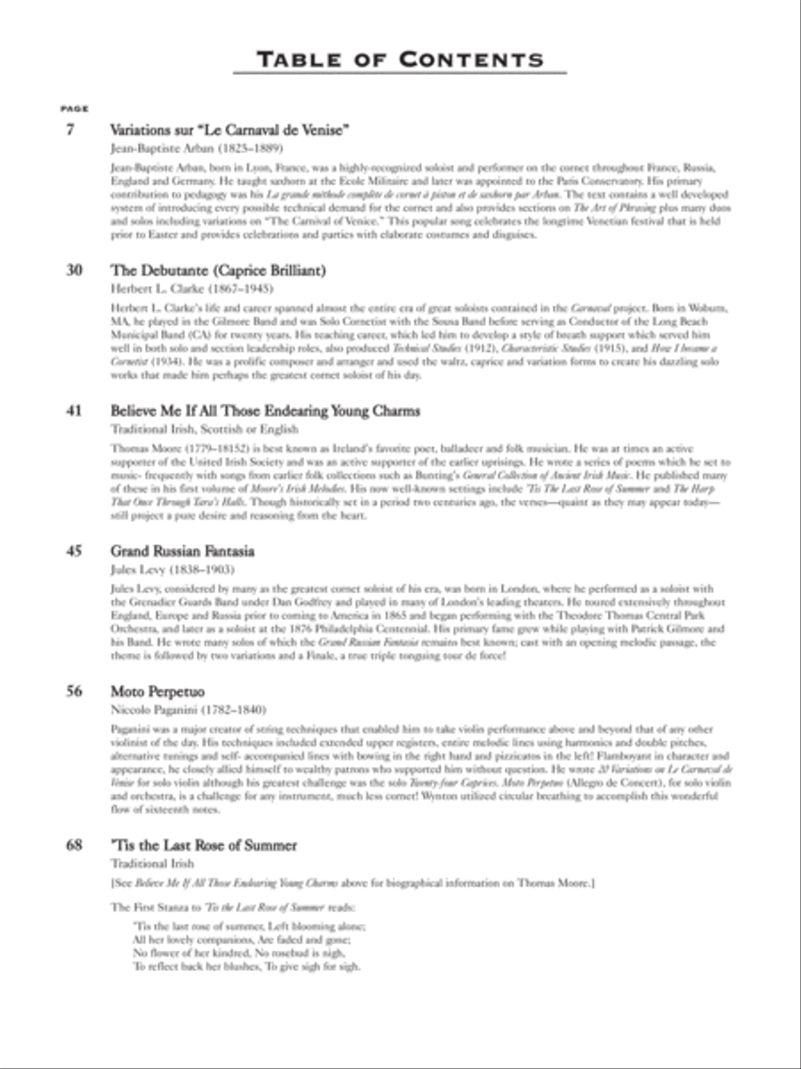 Carnaval Cornet scores gallery preview page 2