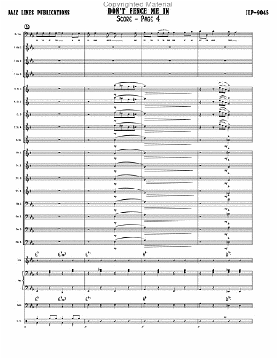 Don't Fence Me In Big Band scores gallery preview page 5
