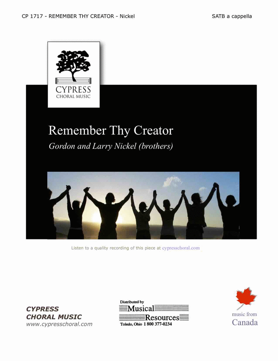 Remember Thy Creator Remember Thy Creator 4-Part scores gallery preview page 1