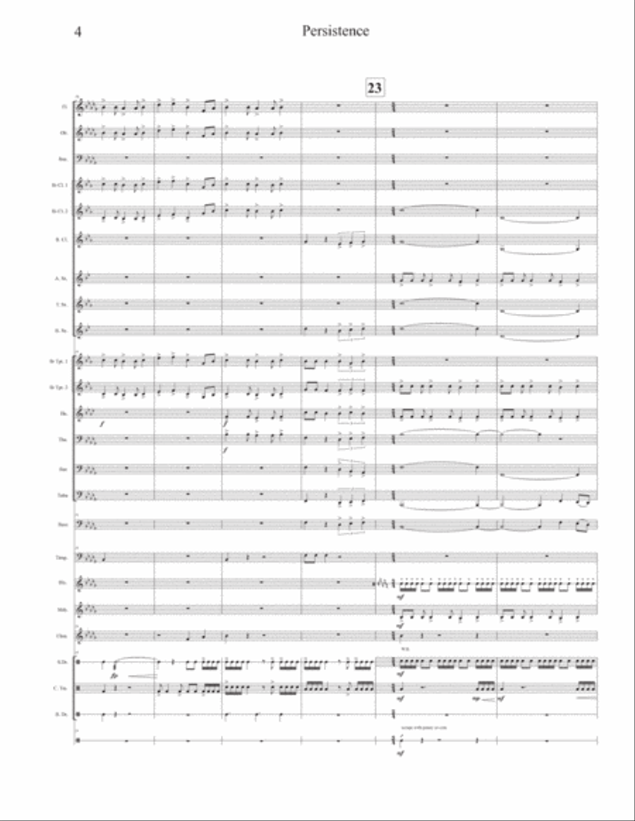 Persistence Concert Band scores gallery preview page 4