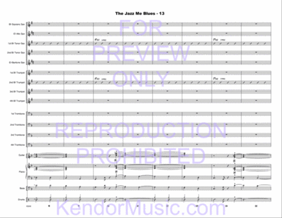 Jazz Me Blues, The Jazz Me Blues, The Choir scores gallery preview page 14