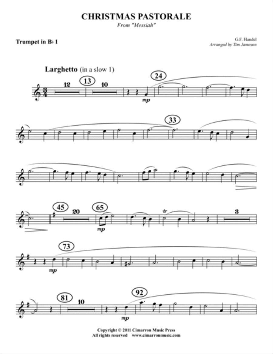 Christmas Pastorale Christmas Pastorale Brass Quintet scores gallery preview page 6