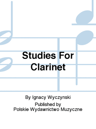 Book cover for Studies For Clarinet