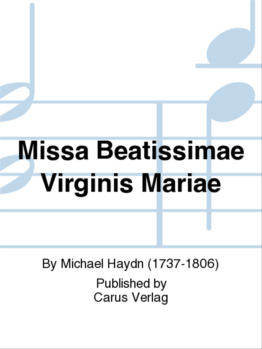 Missa Beatissimae Virginis Mariae 4-Part scores gallery preview page 1