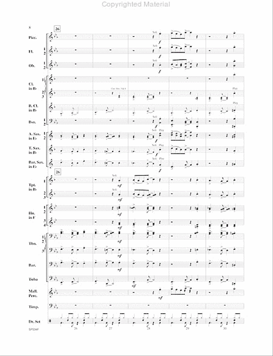 Chicago (That Toddlin' Town) Concert Band scores gallery preview page 9
