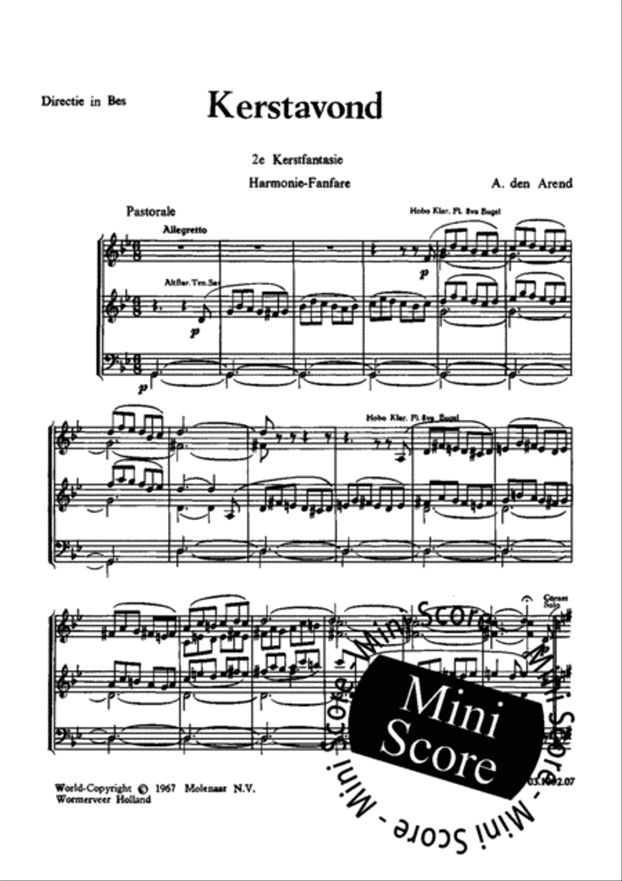Kerstavond Fanfare Band scores gallery preview page 5