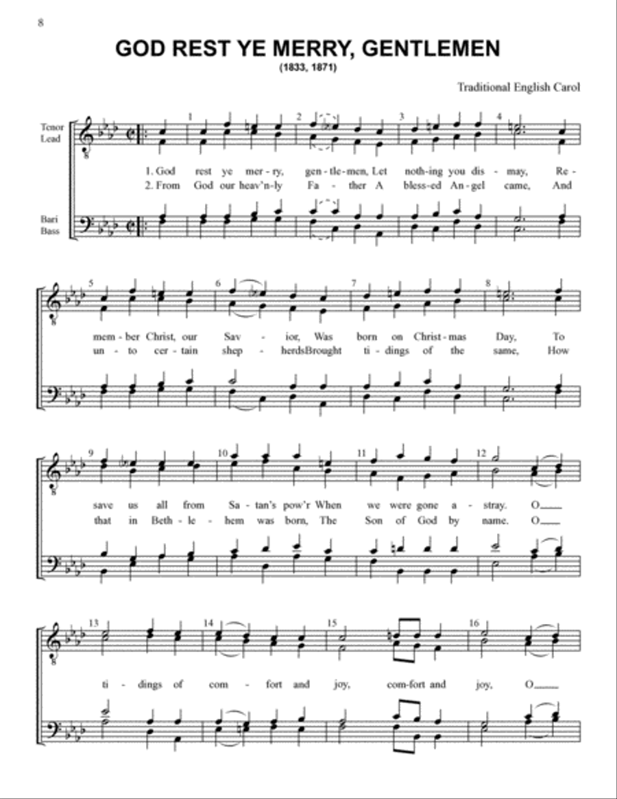 Yuletide Favorites (Volume I) TTBB scores gallery preview page 8