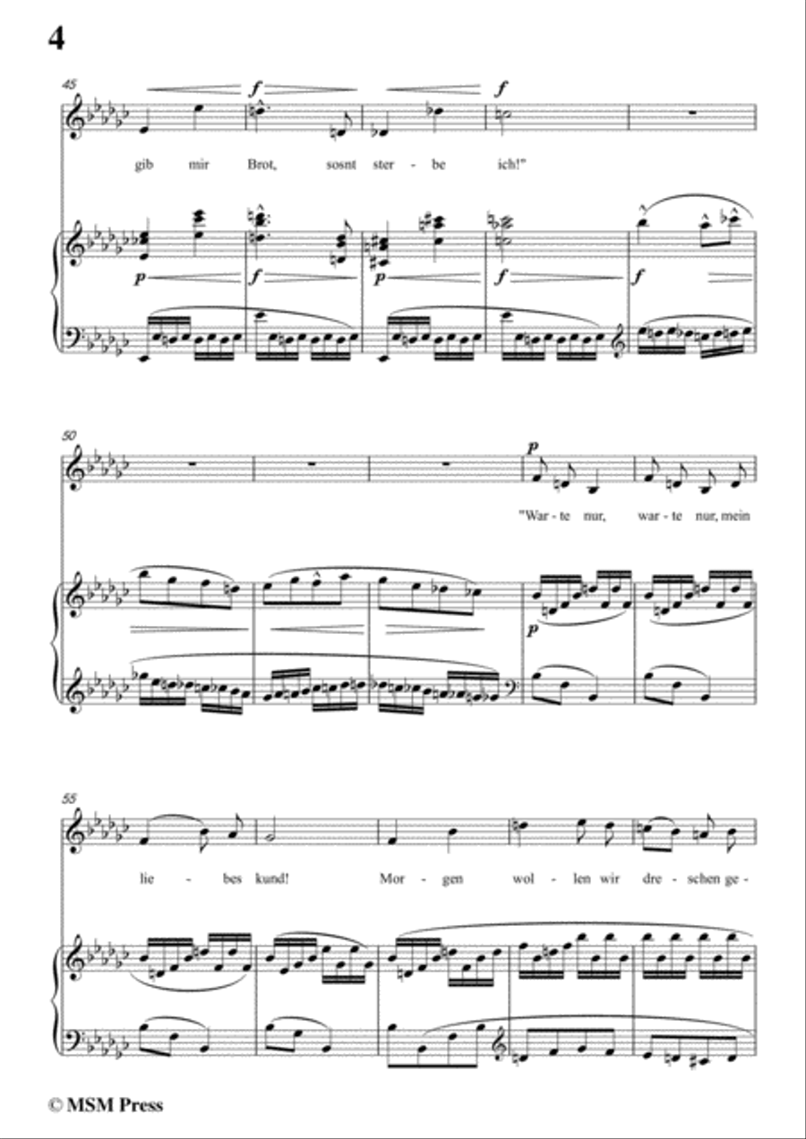 Mahler-Das irdische Leben in G flat Major,for Voice and Piano Mahler-Das irdische Leben in G flat Major,for Voice and Piano Voice Solo scores gallery preview page 6