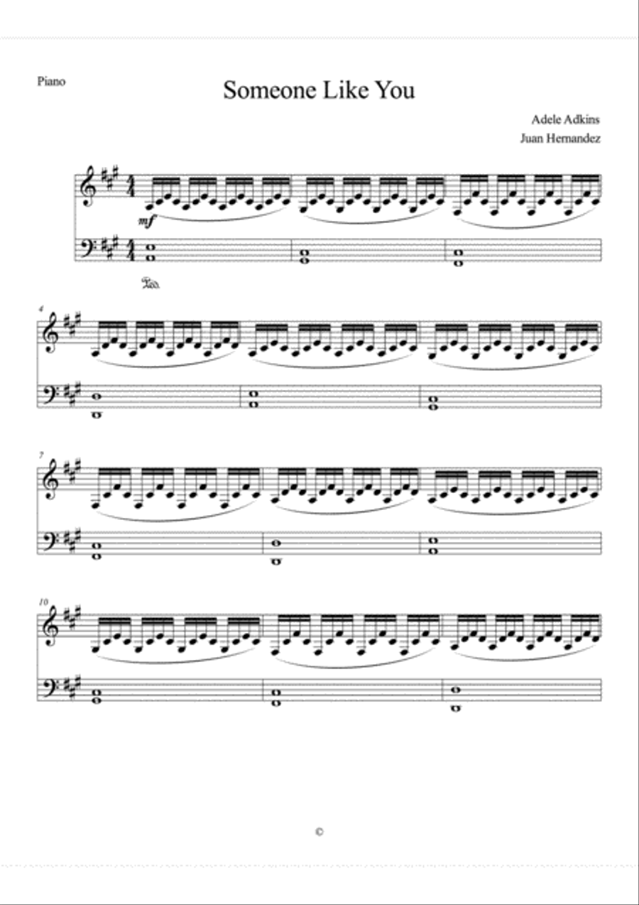 Someone Like You Small Ensemble scores gallery preview page 1