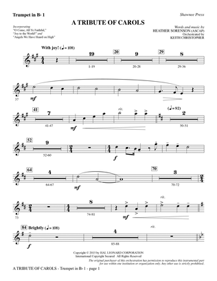 A Tribute of Carols - Bb Trumpet 1