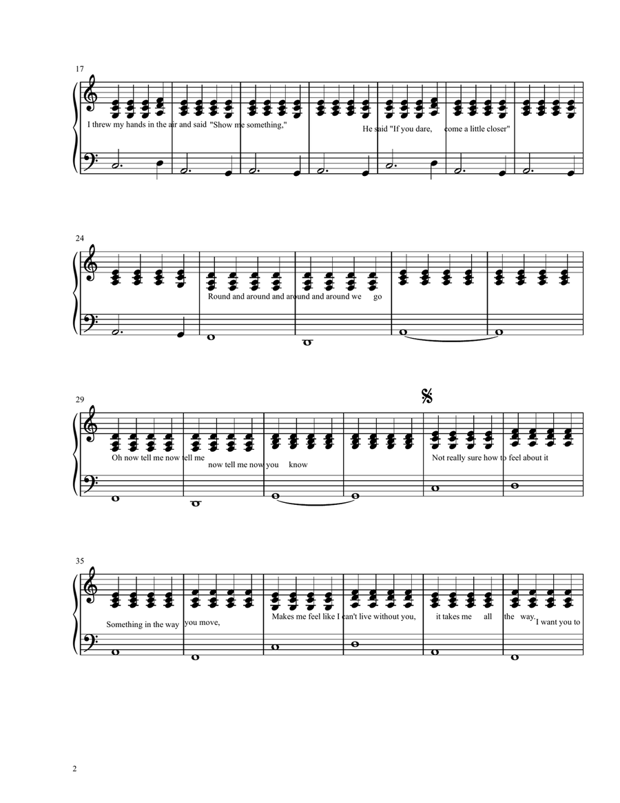 Stay Piano, Vocal scores gallery preview page 2