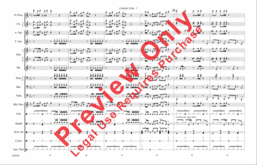 Uptown Funk Marching Band scores gallery preview page 8