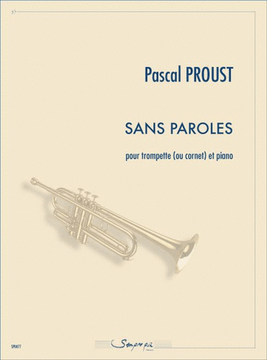Sans paroles Sans paroles Trumpet Solo scores gallery preview page 1
