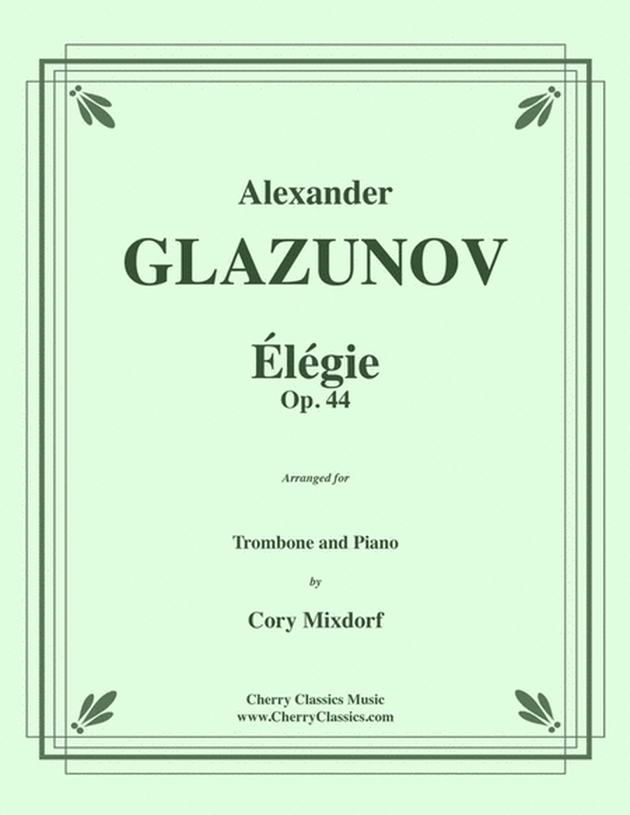 Elegie Opus 44 for Trombone & Piano