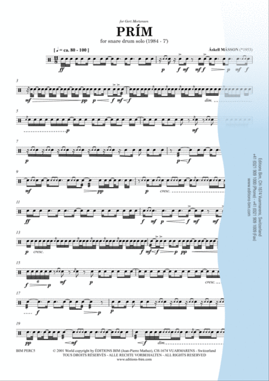 Prím Percussion scores gallery preview page 2