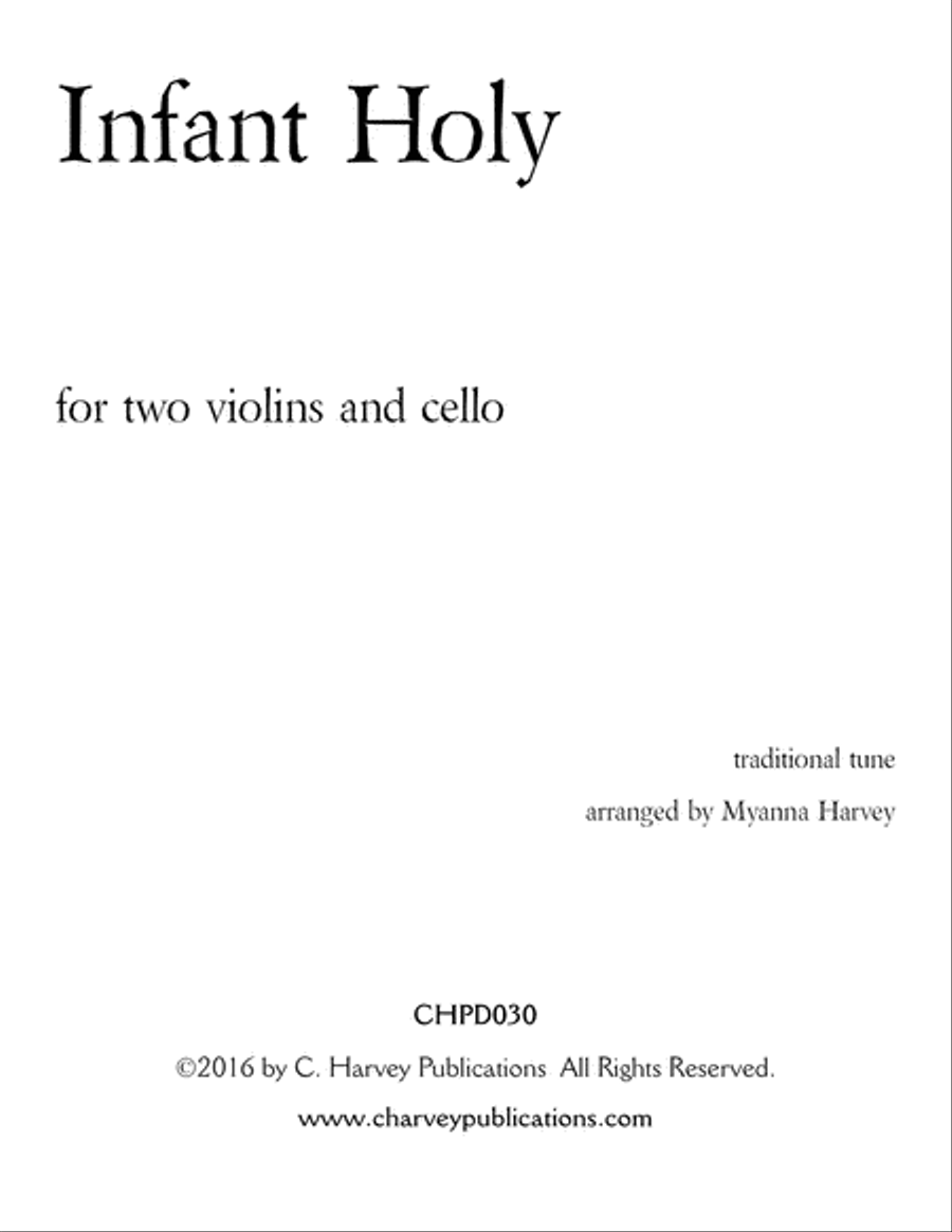 Infant Holy for String Trio String Trio scores gallery preview page 2