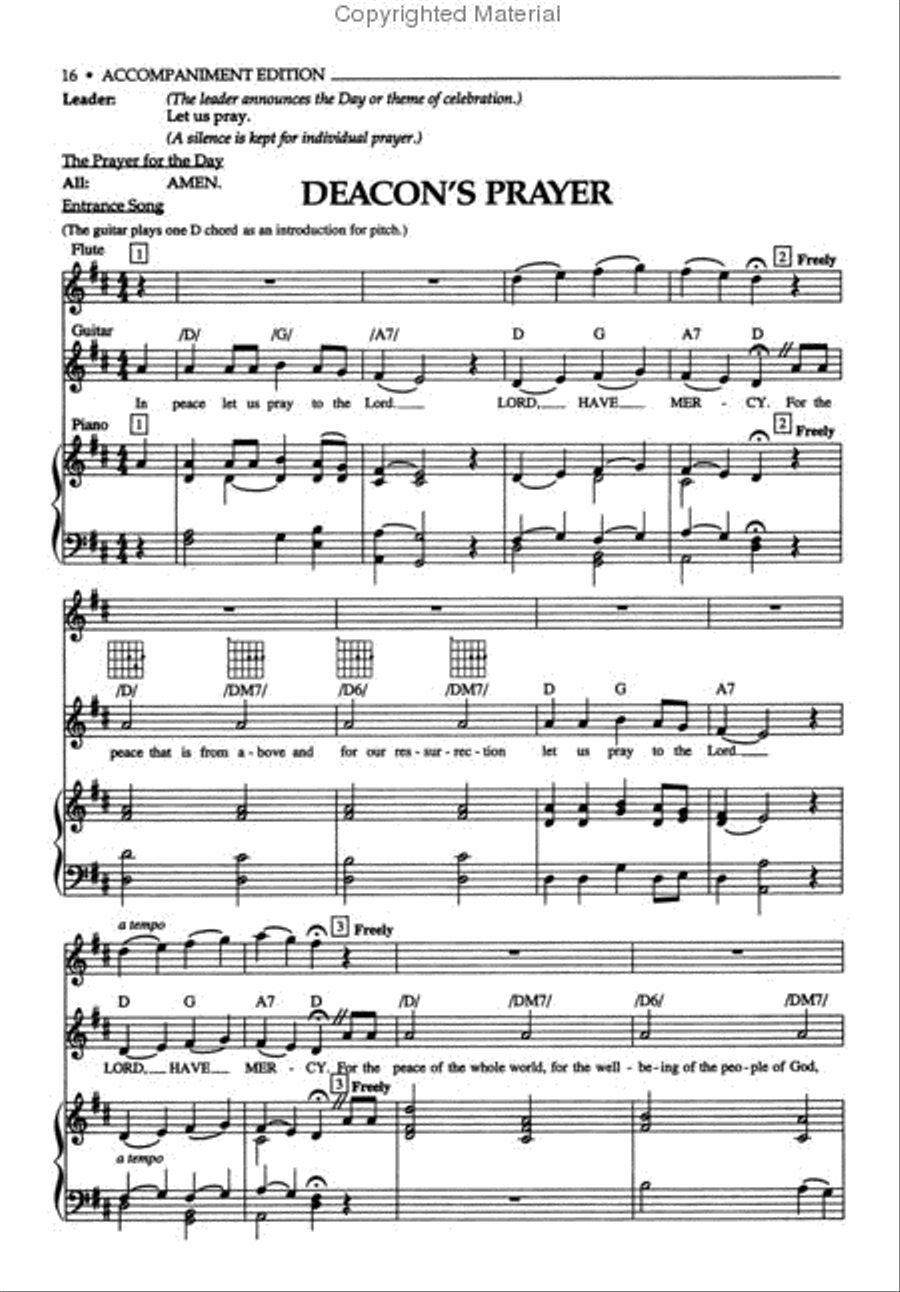 Chicago Folk Service New Edition - Accompaniment Choir scores gallery preview page 2