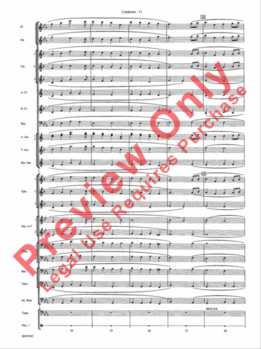 To a Distant Place Concert Band scores gallery preview page 14