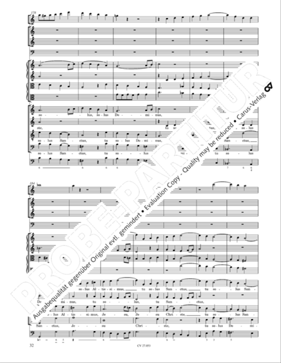 Creation Mass in A-major after Joseph Haydn (Schopfungsmesse in A nach Joseph Haydn) 4-Part scores gallery preview page 33