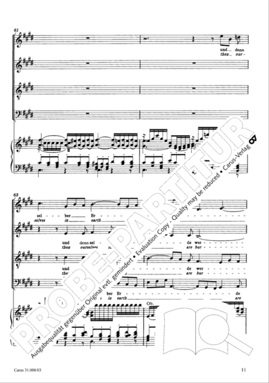 O my God, when shall I perish (Liebster Gott, wenn werd ich sterben) 4-Part scores gallery preview page 16
