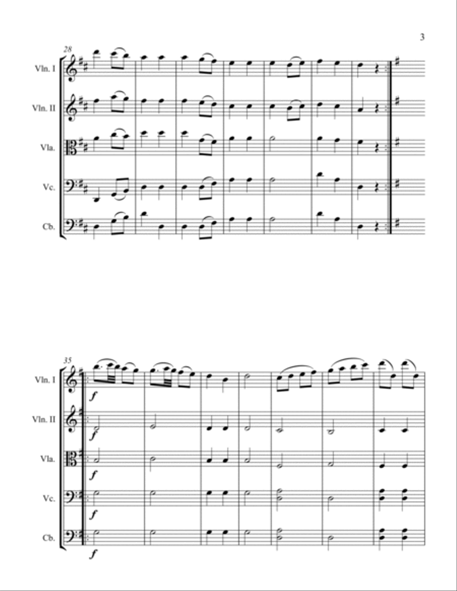 Ecossaises String Orchestra scores gallery preview page 3