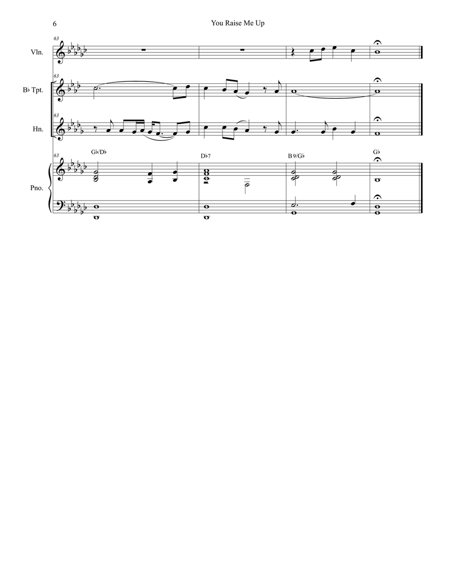 You Raise Me Up You Raise Me Up Brass Duet scores gallery preview page 6