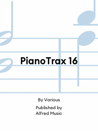 Book cover for PianoTrax 16