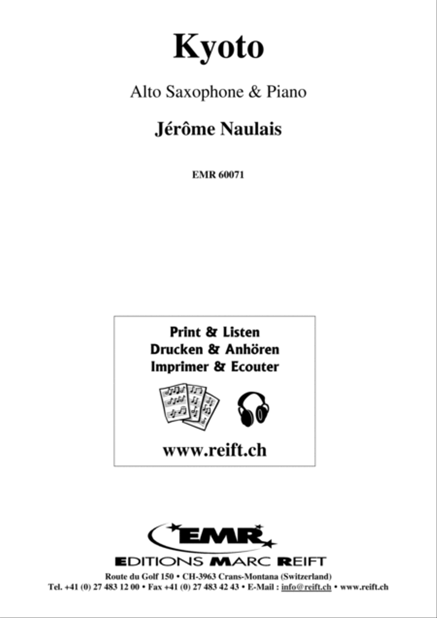 Kyoto Alto Saxophone scores gallery preview page 2