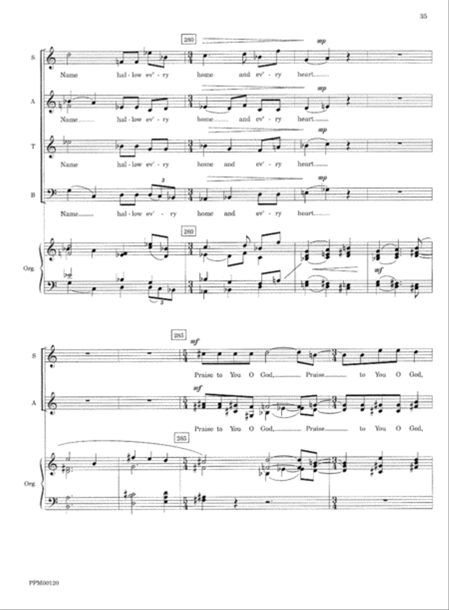 Transfiguration: An Ecumenical Mass Divisi scores gallery preview page 38