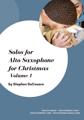 Book cover for Solos for Alto Saxophone for Christmas (Volume 1)