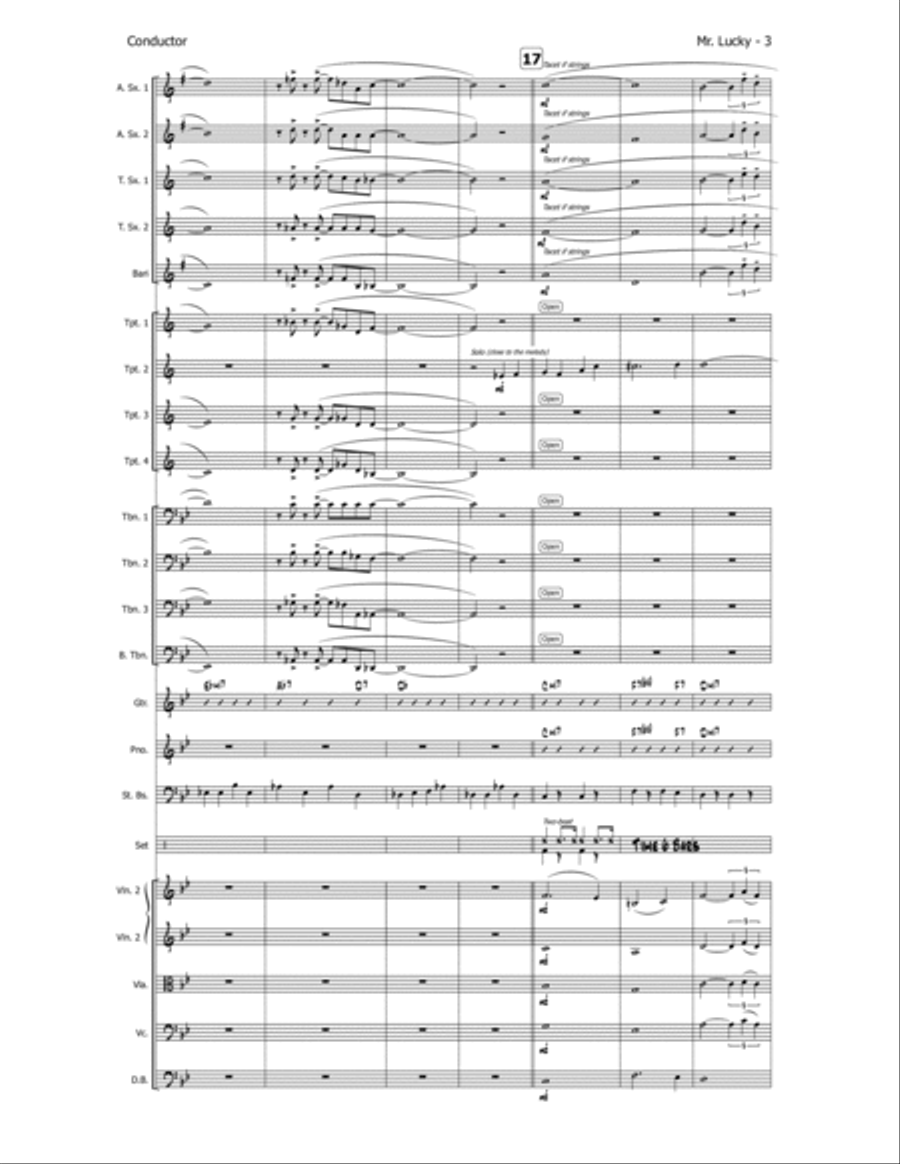 Mr. Lucky Jazz Ensemble scores gallery preview page 5